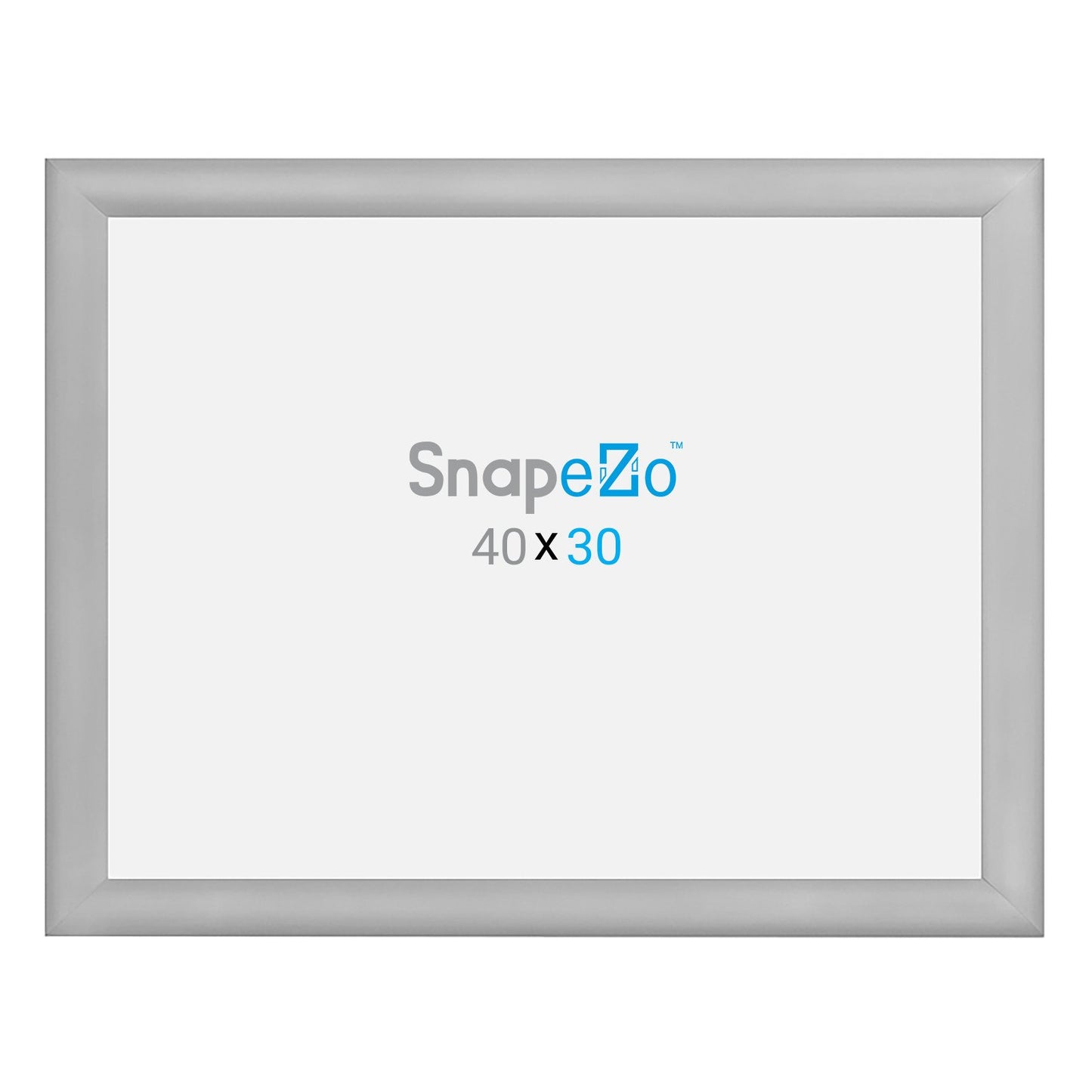 76.20 x 101.60 cm Silver Movie Poster Frame 30MM SnapeZo®