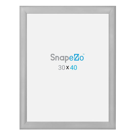 76.20 x 101.60 cm Silver Movie Poster Frame 30MM SnapeZo®