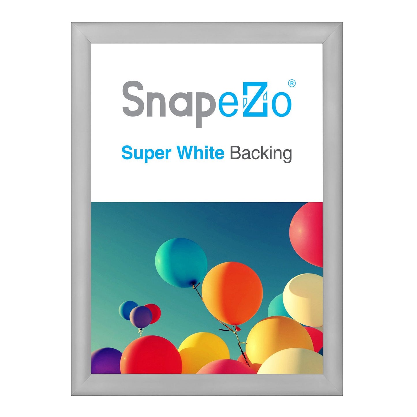 SnapeZo® A1 (84.1 x 59.4 cm) Silver Snap Frame - 30MM Profile