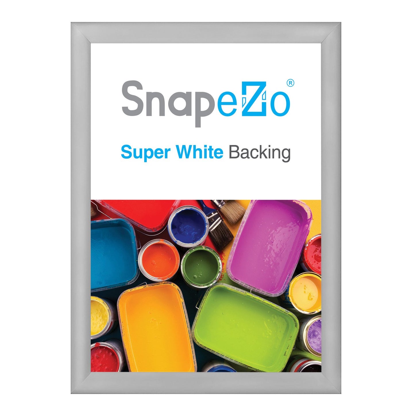 SnapeZo® A1 (84.1 x 59.4 cm) Silver Snap Frame - 30MM Profile