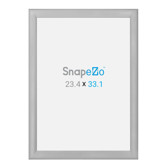 SnapeZo® A1 (84,1 x 59,4 cm) Marco a presión plateado - Perfil de 30 mm