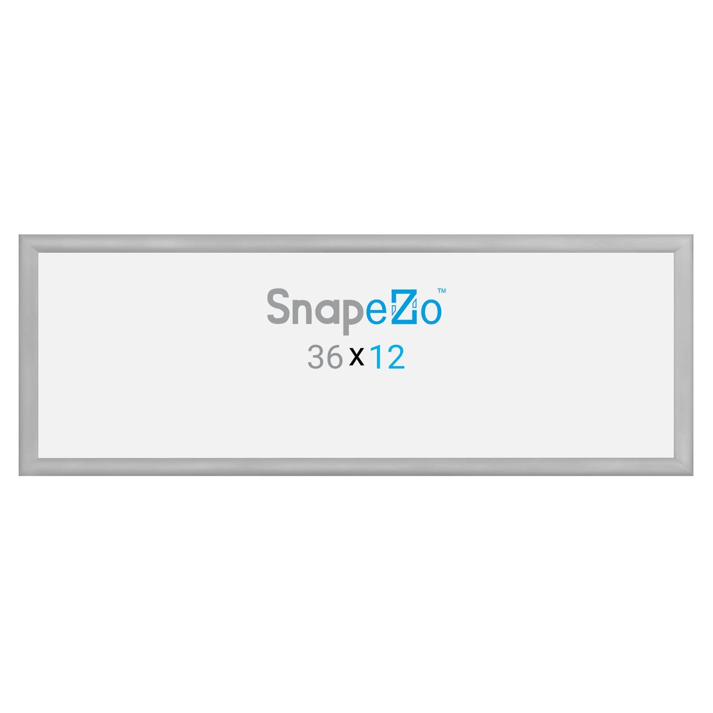 SnapeZo® 30.48 x 91.44 cm Silver Snap Frame - 30MM Profile