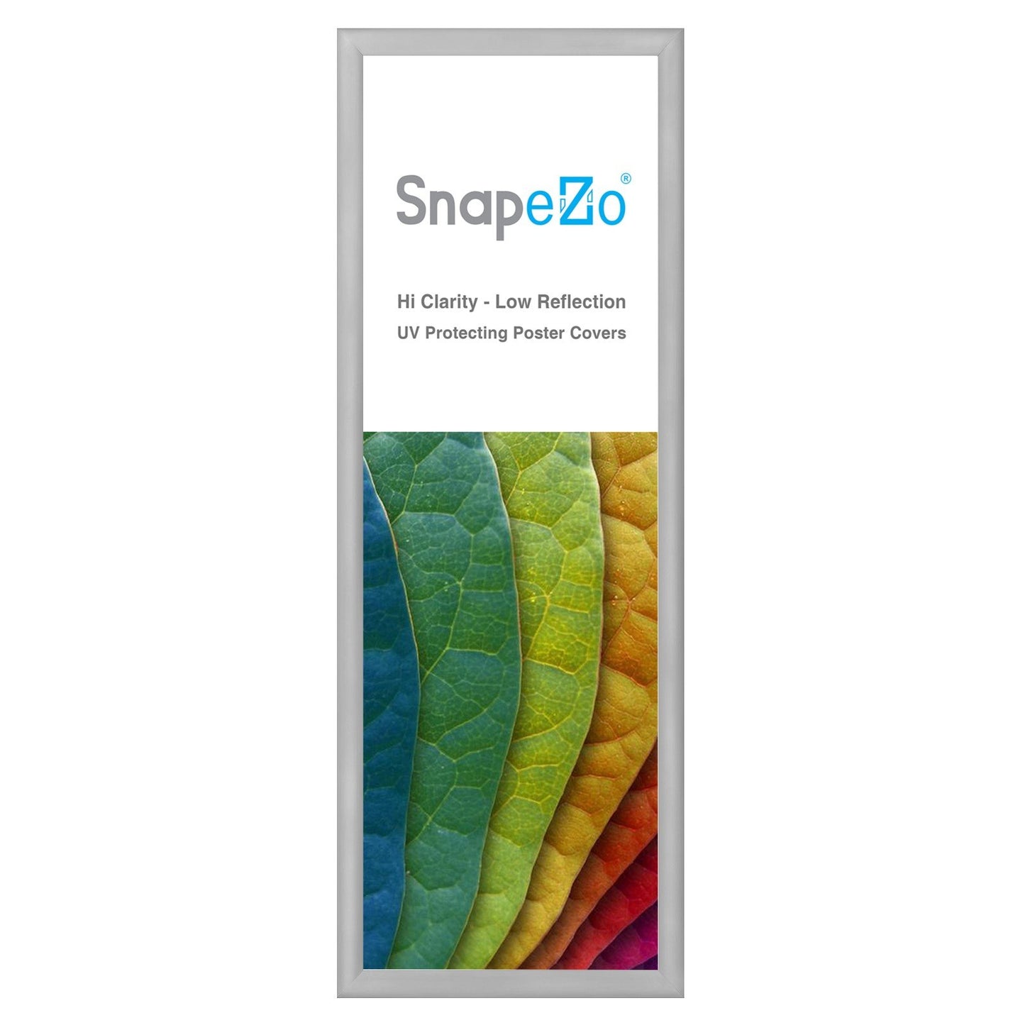 SnapeZo® 30.48 x 91.44 cm Silver Snap Frame - 30MM Profile