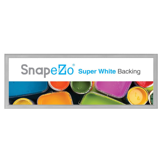 SnapeZo® 30.48 x 91.44 cm Silver Snap Frame - 30MM Profile