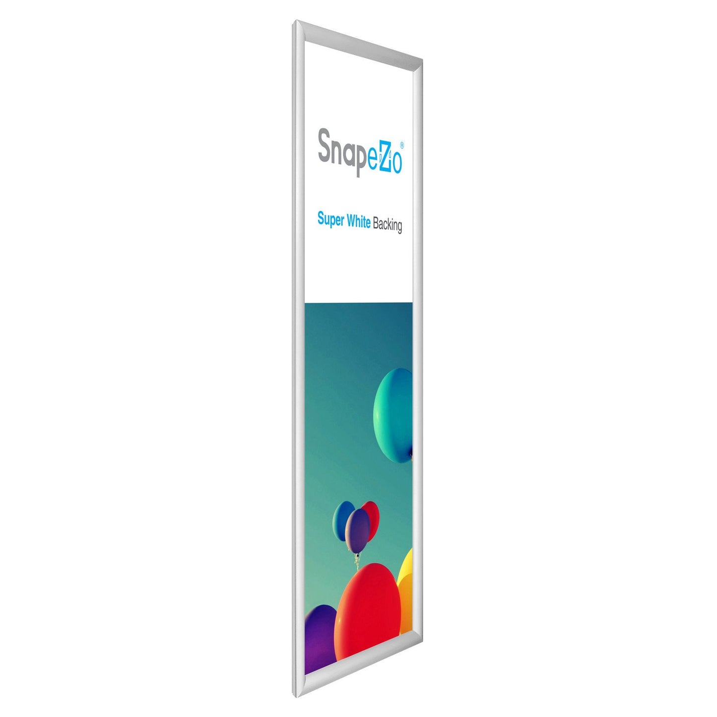 SnapeZo® 30.48 x 91.44 cm Silver Snap Frame - 30MM Profile