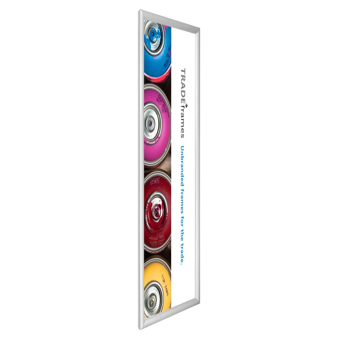 30.48 x 91.44 cm Silver Snap Frame - 30MM Profile