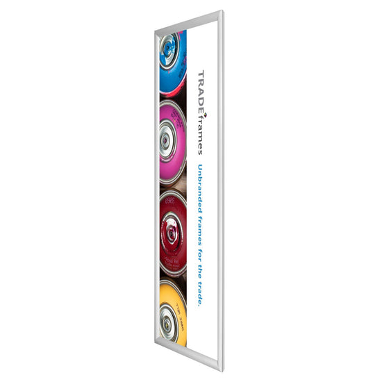 30.48 x 91.44 cm Silver Snap Frame - 30MM Profile