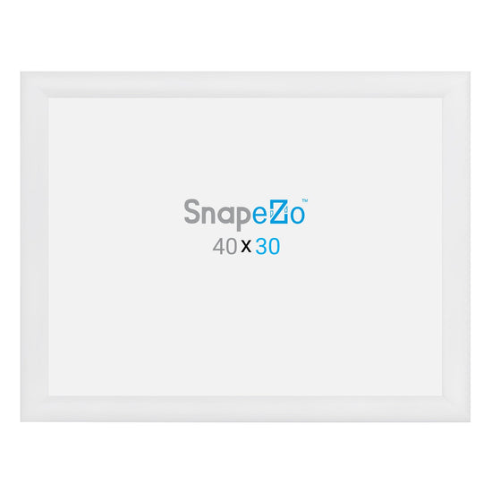 76.20 x 101.60 cm White Movie Poster Frame 30MM SnapeZo®