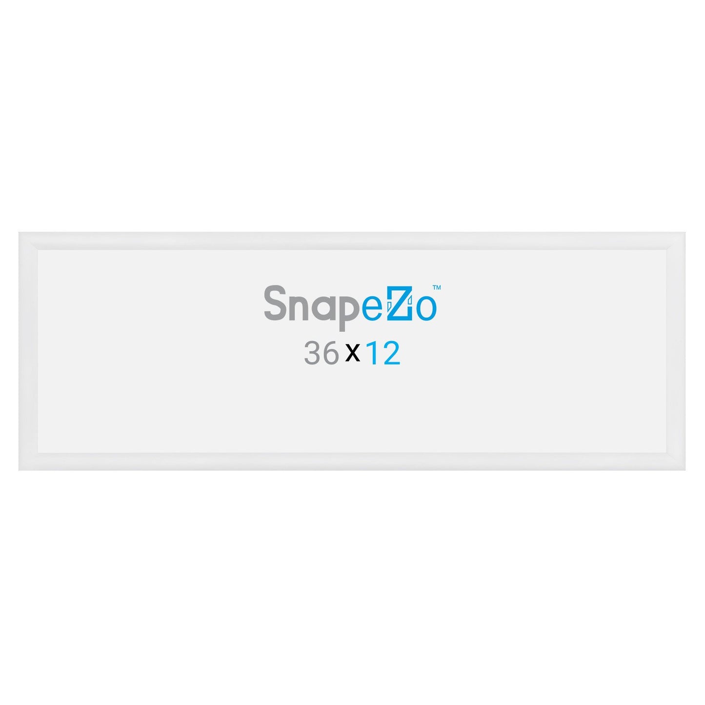 SnapeZo® 30.48 x 91.44 cm White Snap Frame - 30MM Profile