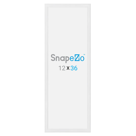 SnapeZo® 30.48 x 91.44 cm White Snap Frame - 30MM Profile