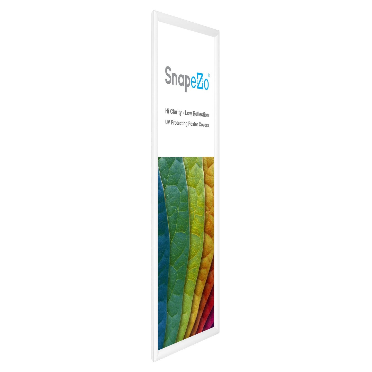 SnapeZo® 30.48 x 91.44 cm White Snap Frame - 30MM Profile