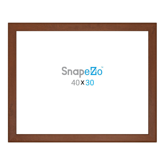 76.20 x 101.60 cm Dark Wood Movie Poster Frame 32MM SnapeZo®