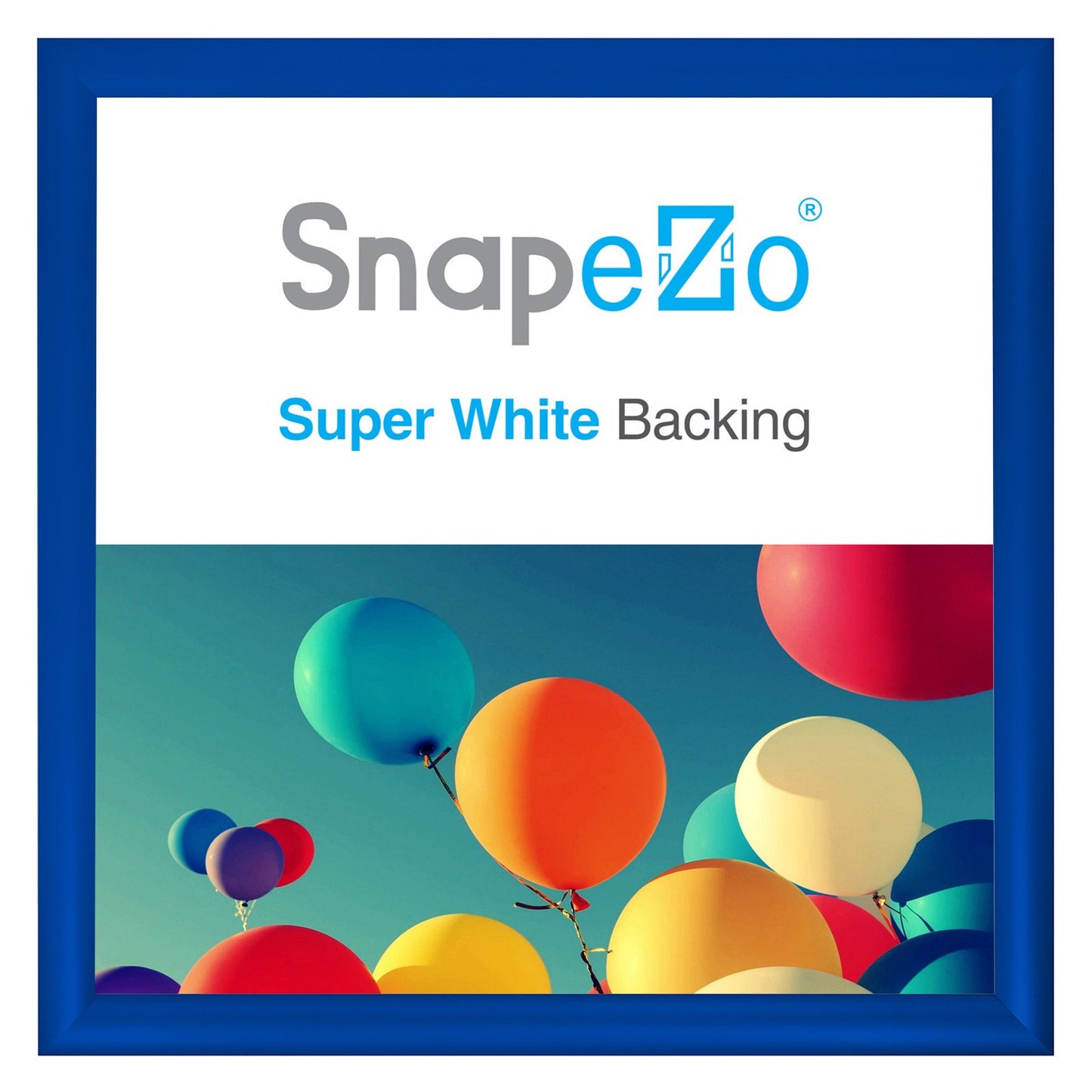 SnapeZo® 60.96 x 60.96 cm Blue Snap Frame - 30MM Profile