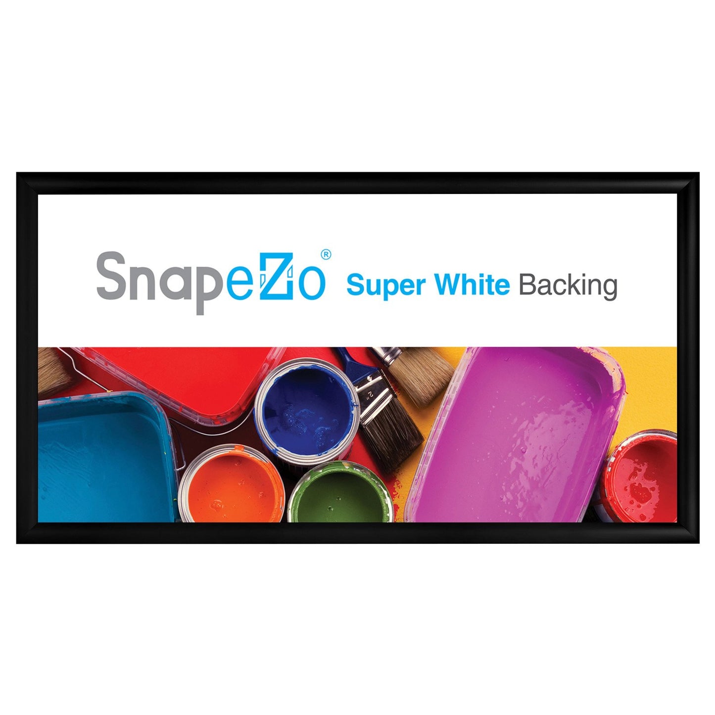 SnapeZo® 30.48 x 60.96 cm Black Snap Frame - 30MM Profile