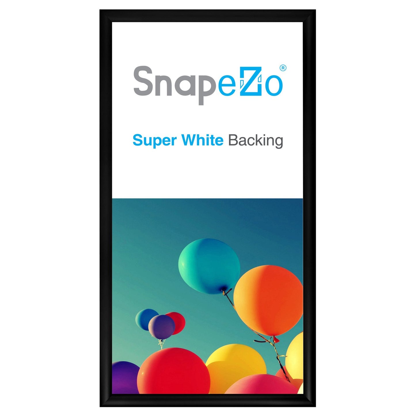 SnapeZo® 30.48 x 60.96 cm Black Snap Frame - 30MM Profile