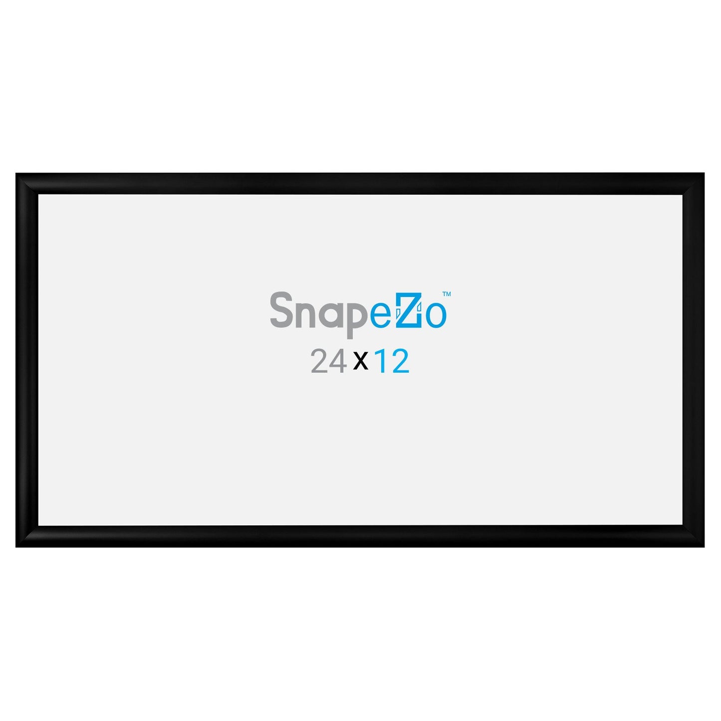 SnapeZo® 30,48 x 60,96 cm Marco a presión negro - Perfil de 30 mm