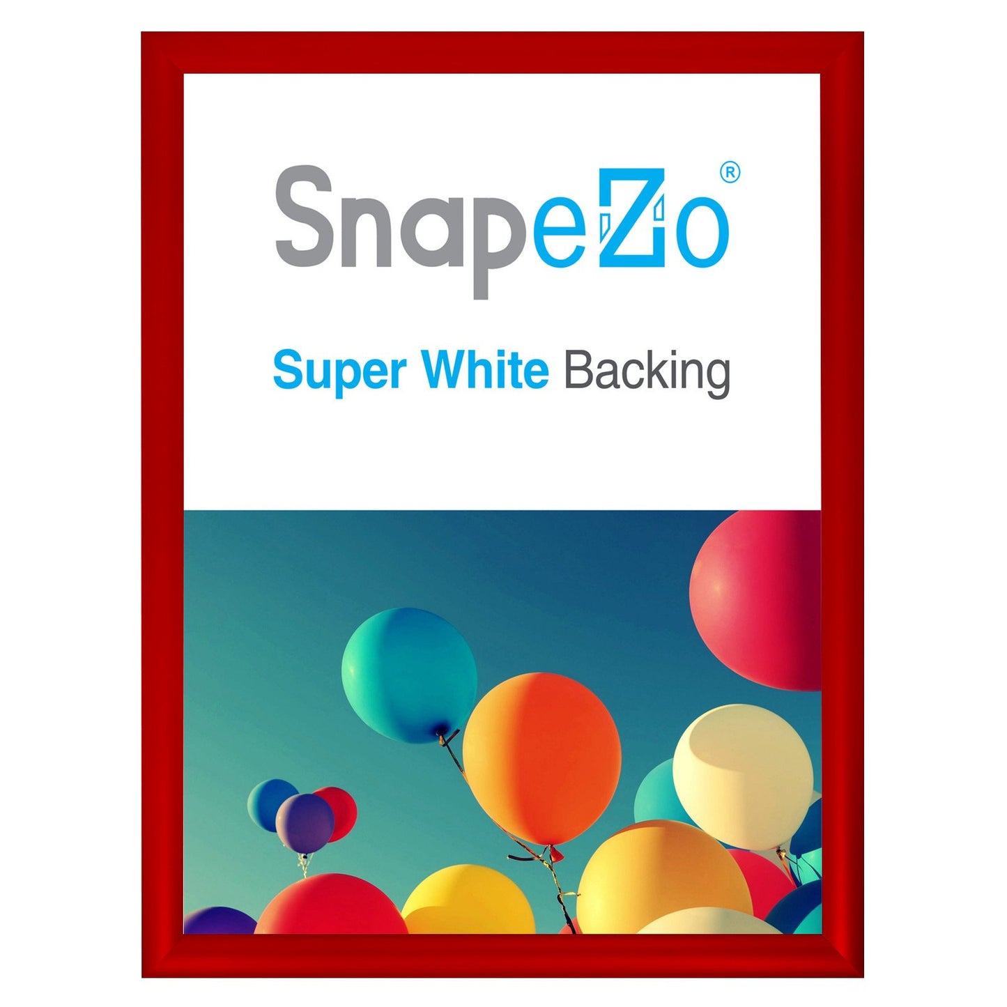 SnapeZo® 43.18 x 55.88 cm Red Snap Frame - 30MM Profile