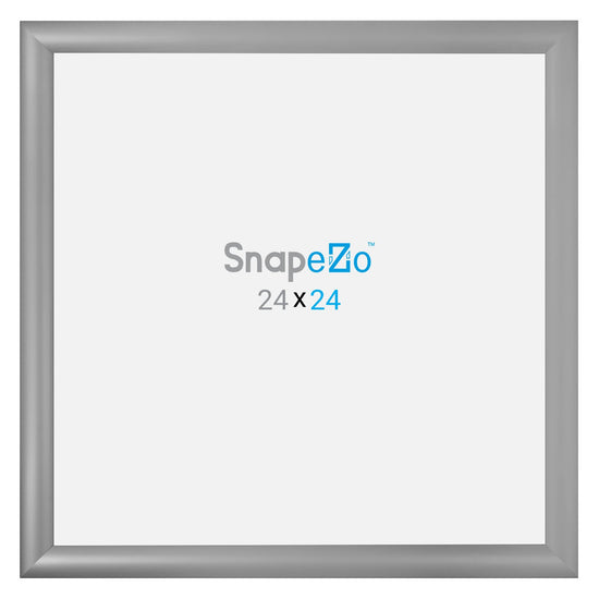 SnapeZo® 60,96 x 60,96 cm Marco a presión plateado - Perfil de 30 mm