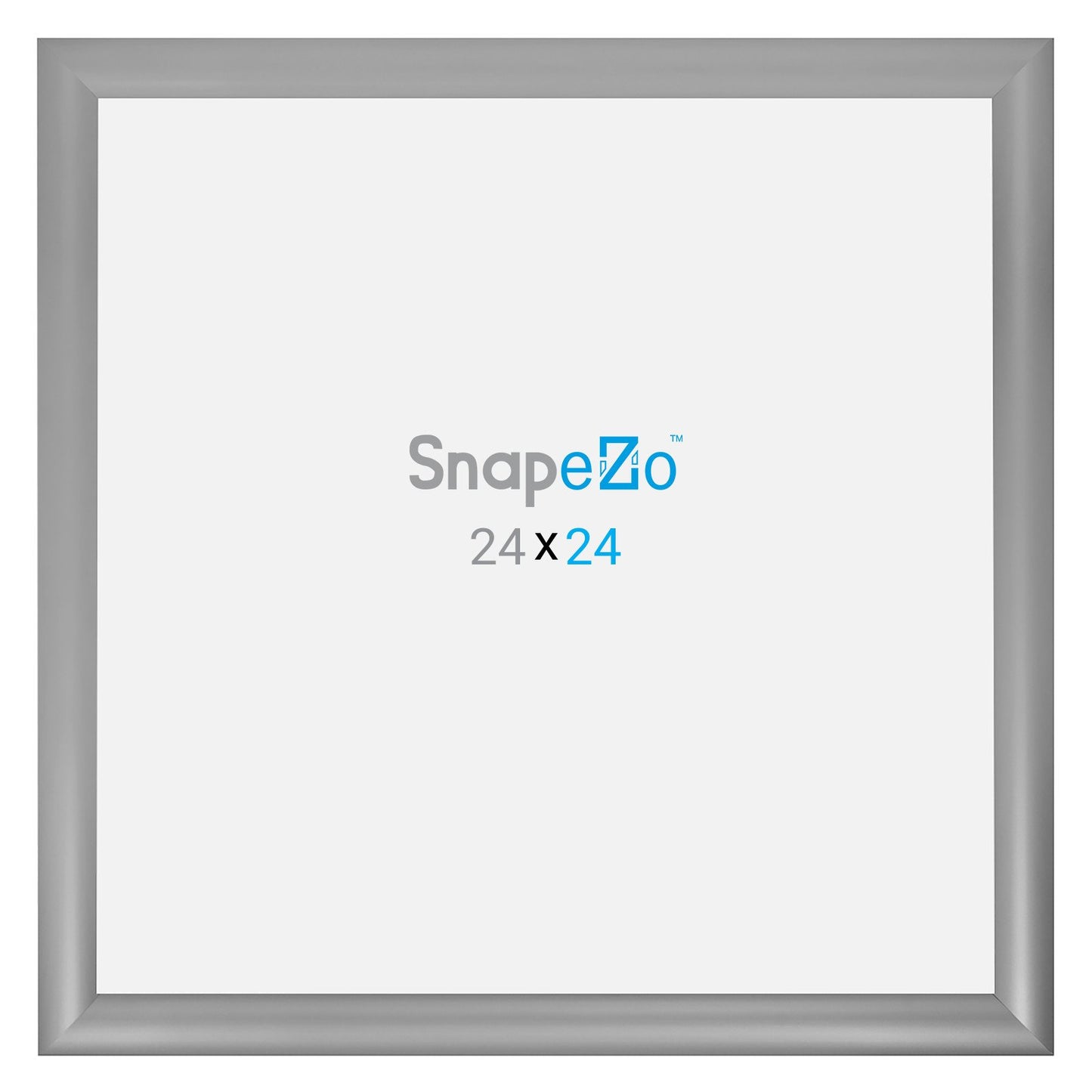 SnapeZo® 60,96 x 60,96 cm Marco a presión plateado - Perfil de 30 mm