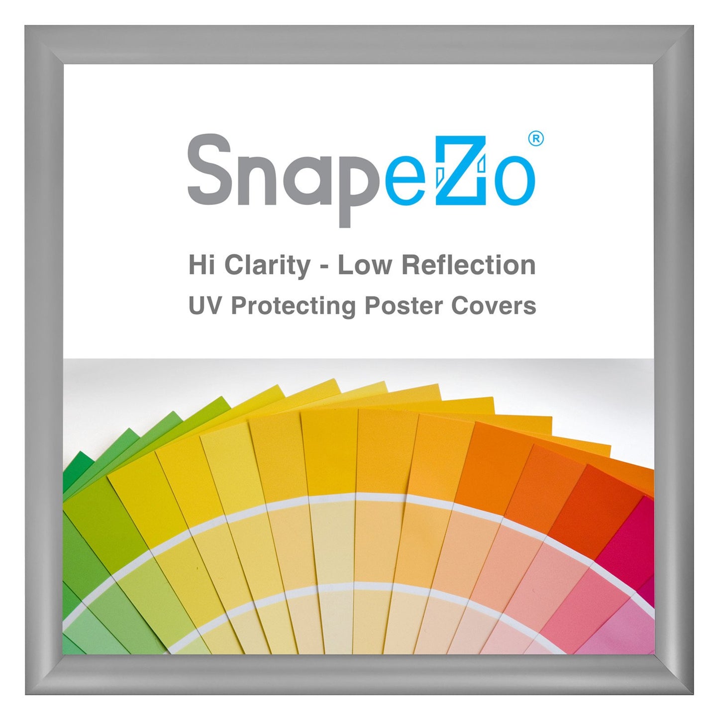 SnapeZo® 60.96 x 60.96 cm Silver Snap Frame - 30MM Profile