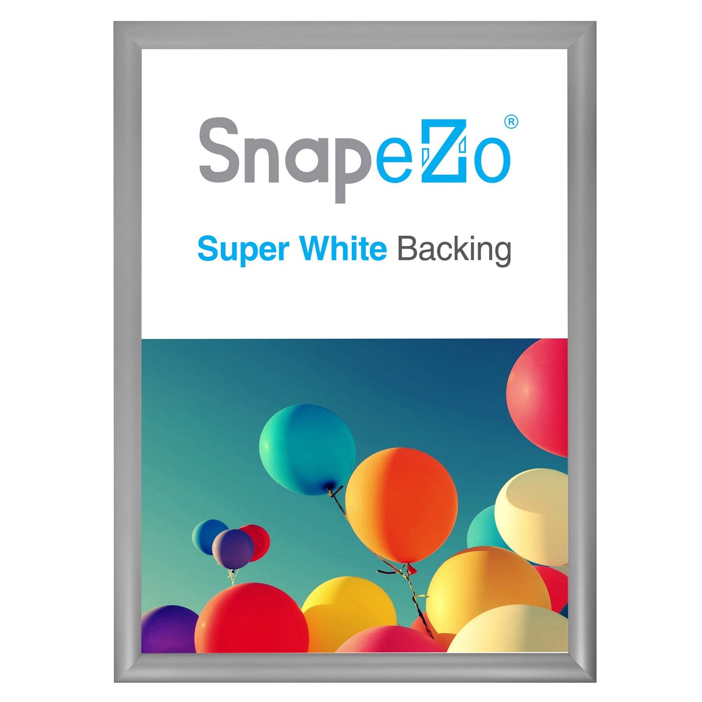 SnapeZo® A3 (42 x 29.7 cm) Silver Snap Frame - 30MM Profile