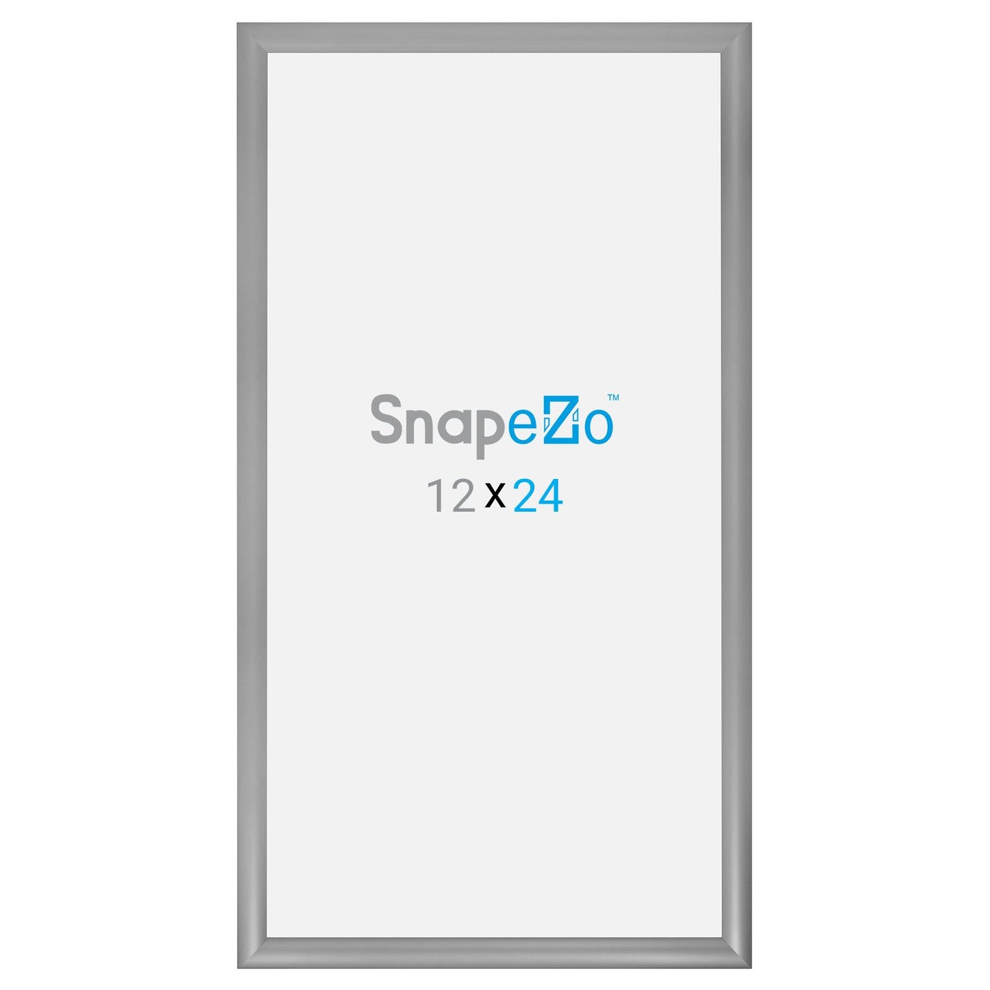 SnapeZo® Marco a presión plateado de 30,48 x 60,96 cm - Perfil de 30 mm