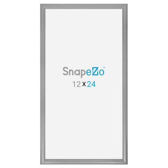 SnapeZo® Marco a presión plateado de 30,48 x 60,96 cm - Perfil de 30 mm