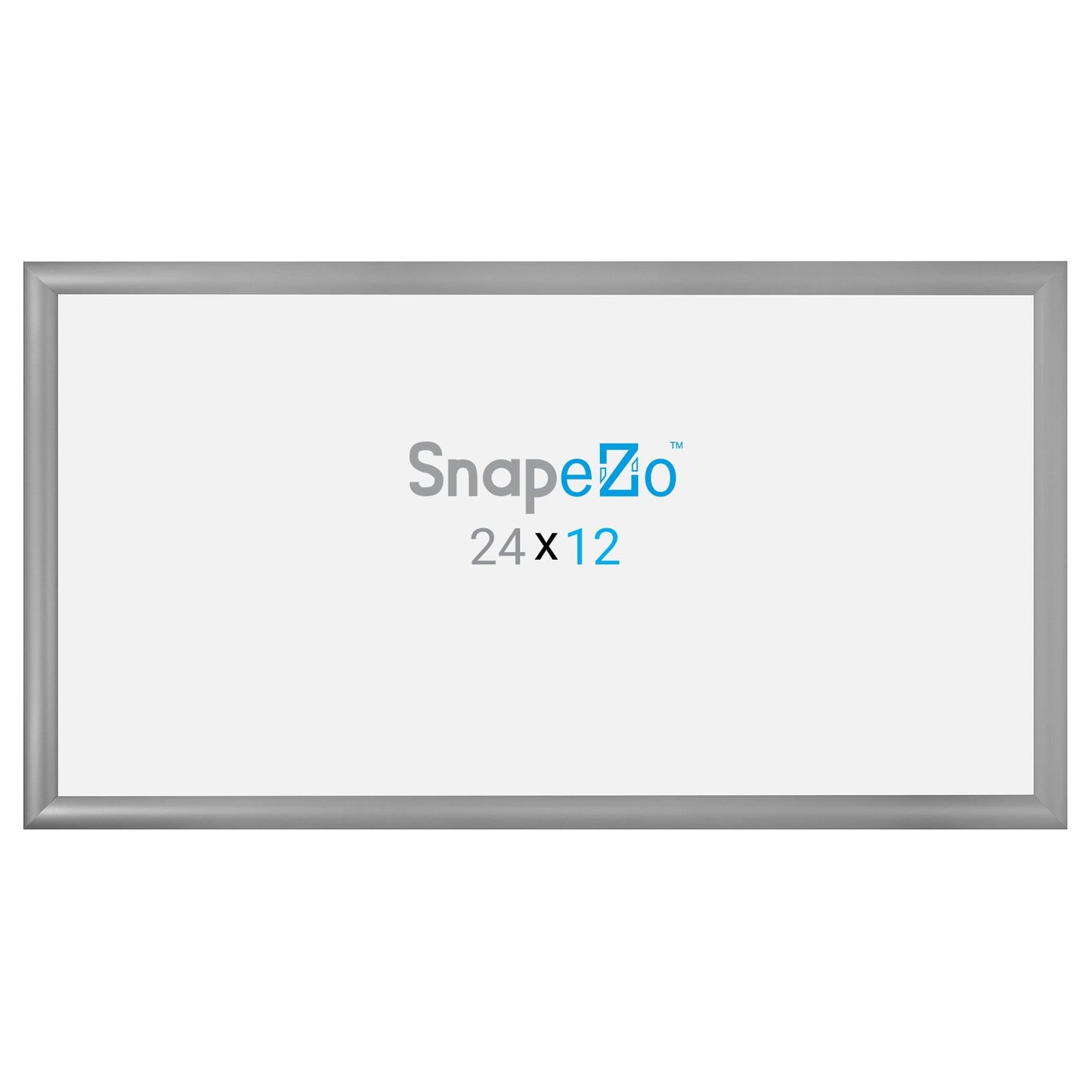 SnapeZo® Marco a presión plateado de 30,48 x 60,96 cm - Perfil de 30 mm