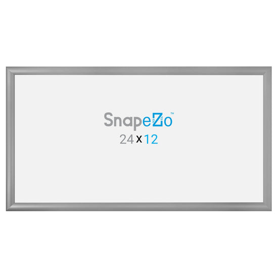 SnapeZo® Marco a presión plateado de 30,48 x 60,96 cm - Perfil de 30 mm