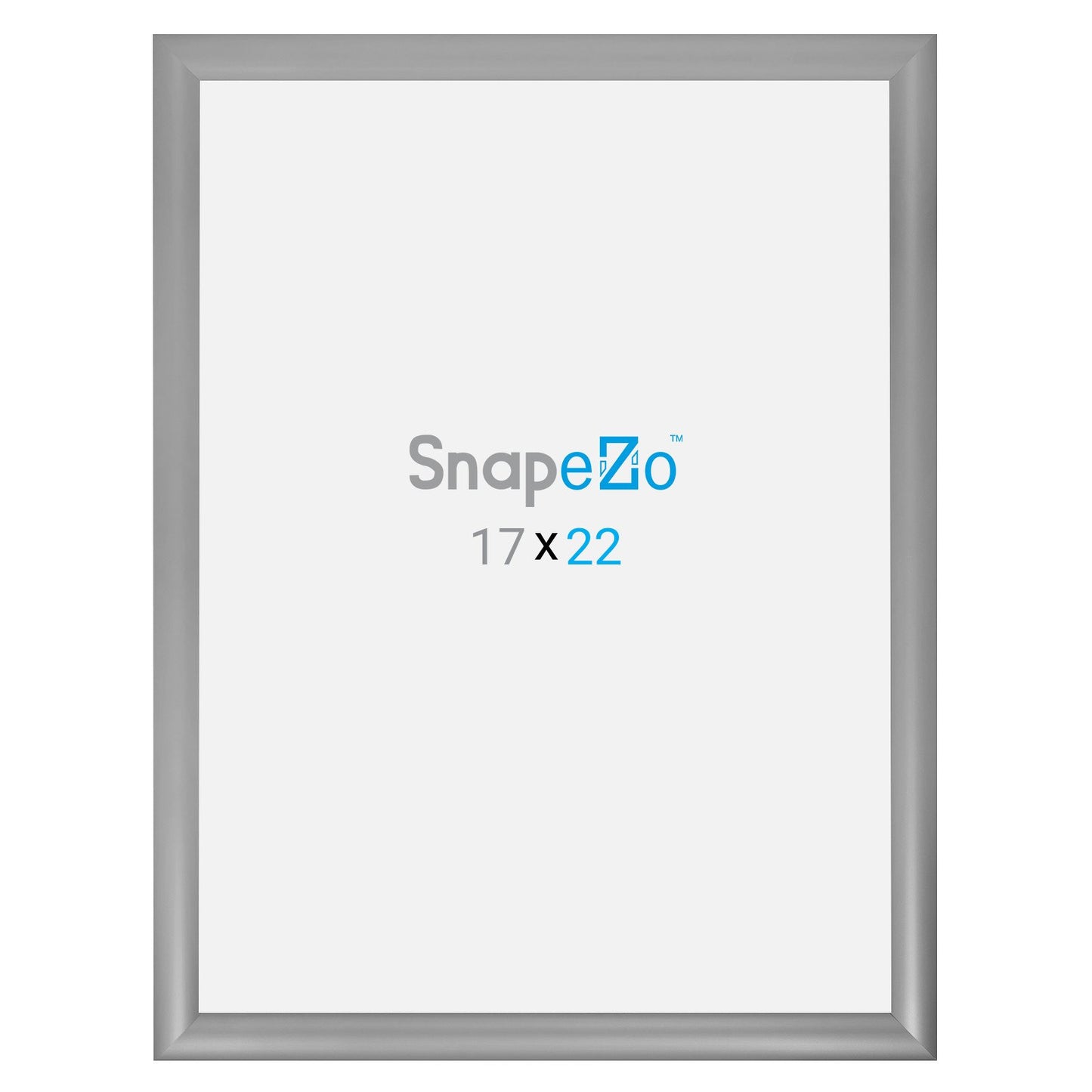 SnapeZo® Marco a presión plateado de 43,18 x 55,88 cm - Perfil de 30 mm