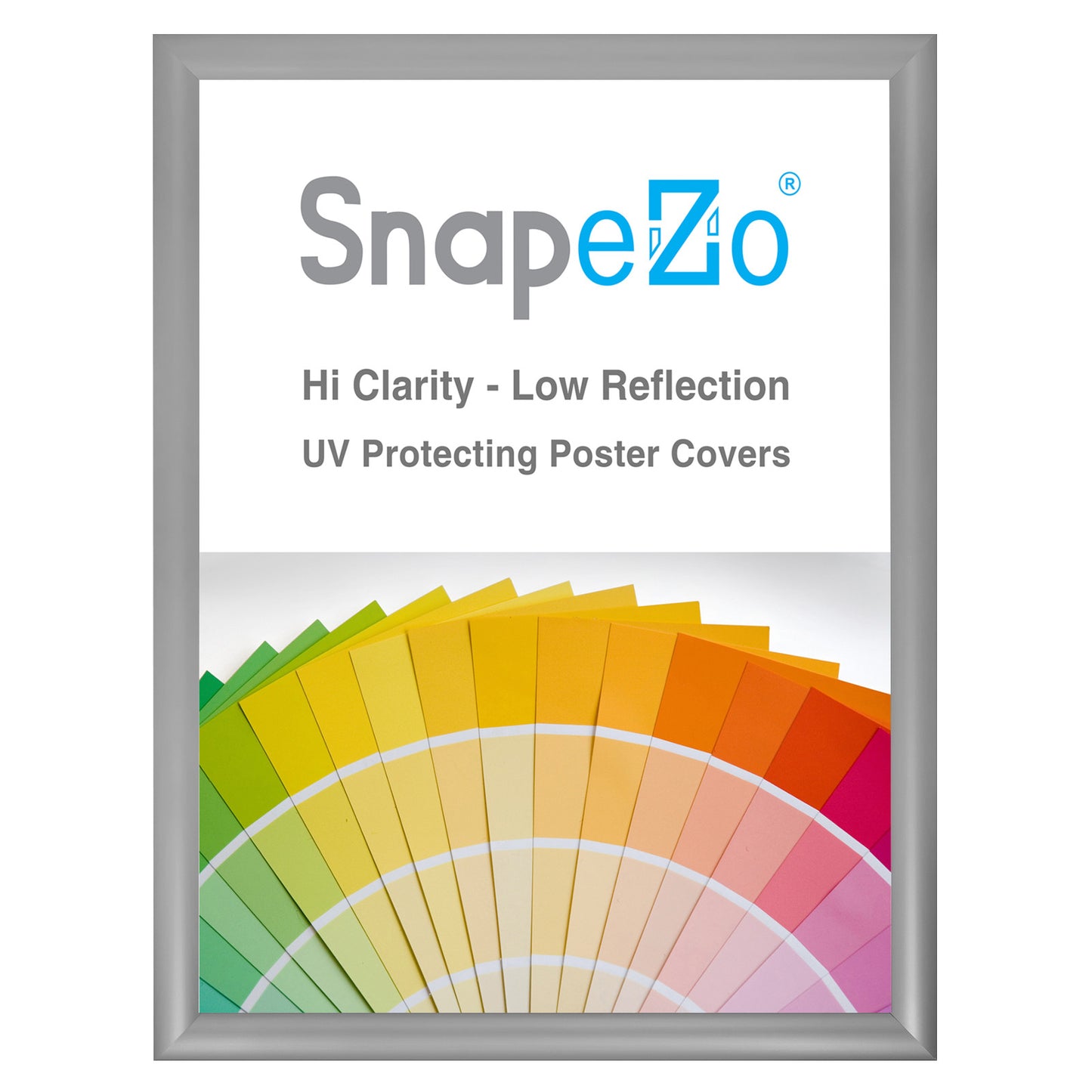 Marco SnapeZo® 25x25 cm Plata - Perfil Ancho 30MM – SnapeZo.Utility