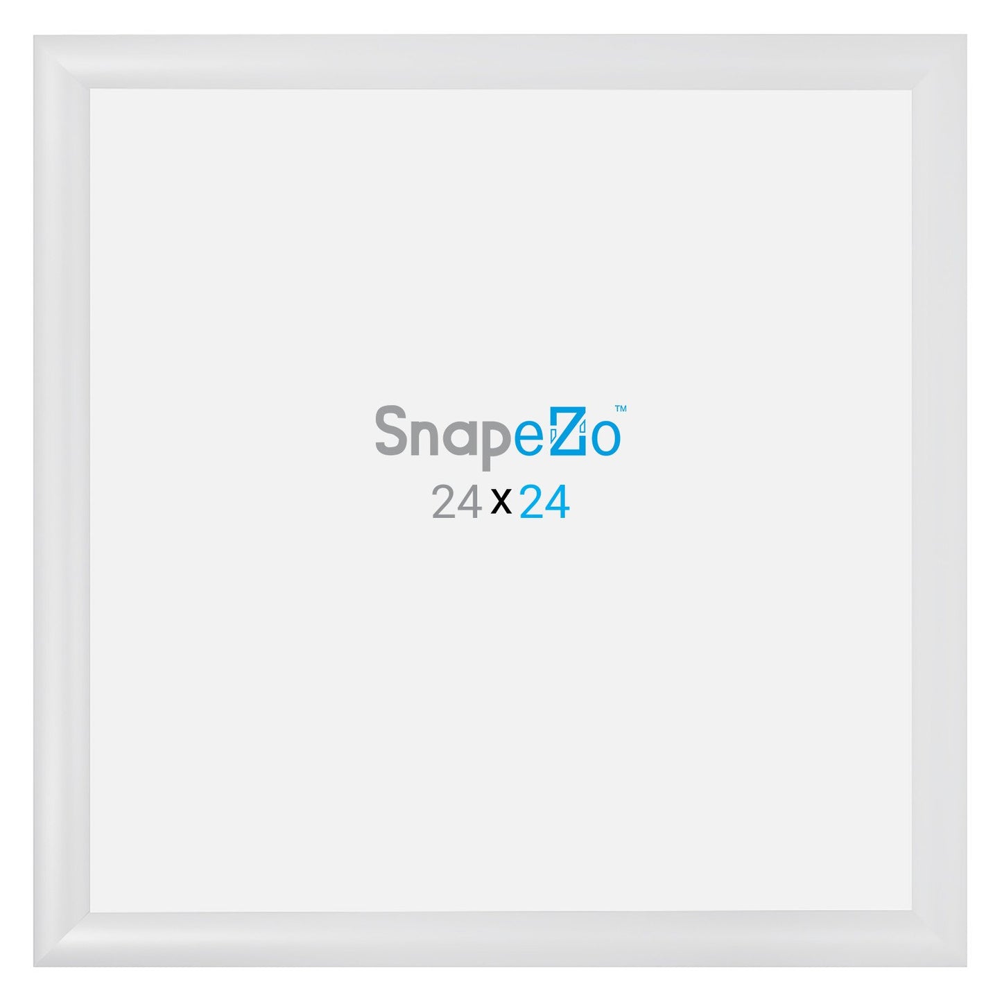 SnapeZo® 60,96 x 60,96 cm Marco a presión blanco - Perfil de 30 mm