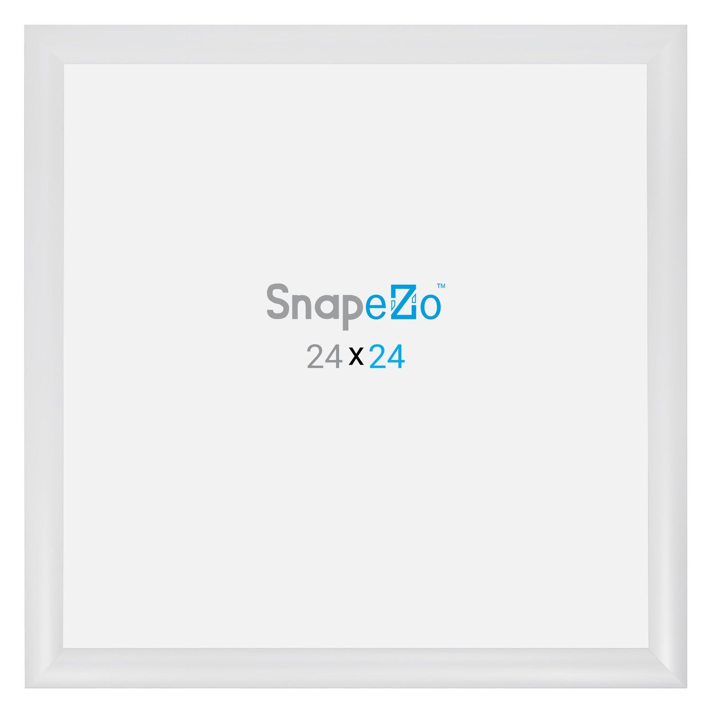 SnapeZo® 60,96 x 60,96 cm Marco a presión blanco - Perfil de 30 mm