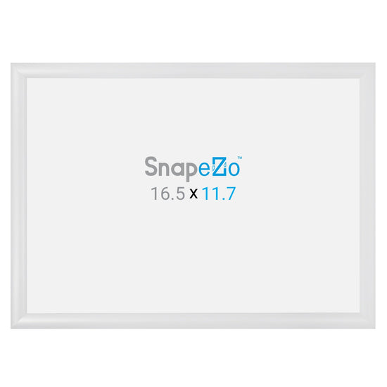 SnapeZo® A3 (42 x 29,7 cm) Marco a presión blanco - Perfil de 30 mm