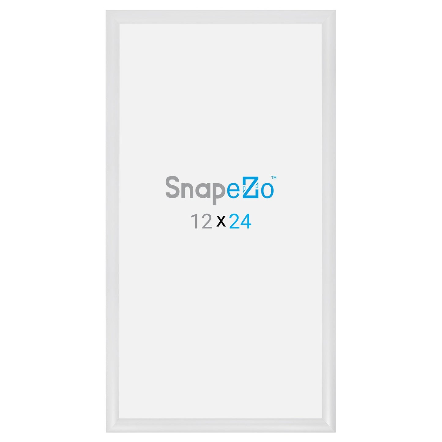 SnapeZo® 30,48 x 60,96 cm Marco a presión blanco - Perfil de 30 mm