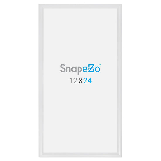 SnapeZo® 30,48 x 60,96 cm Marco a presión blanco - Perfil de 30 mm