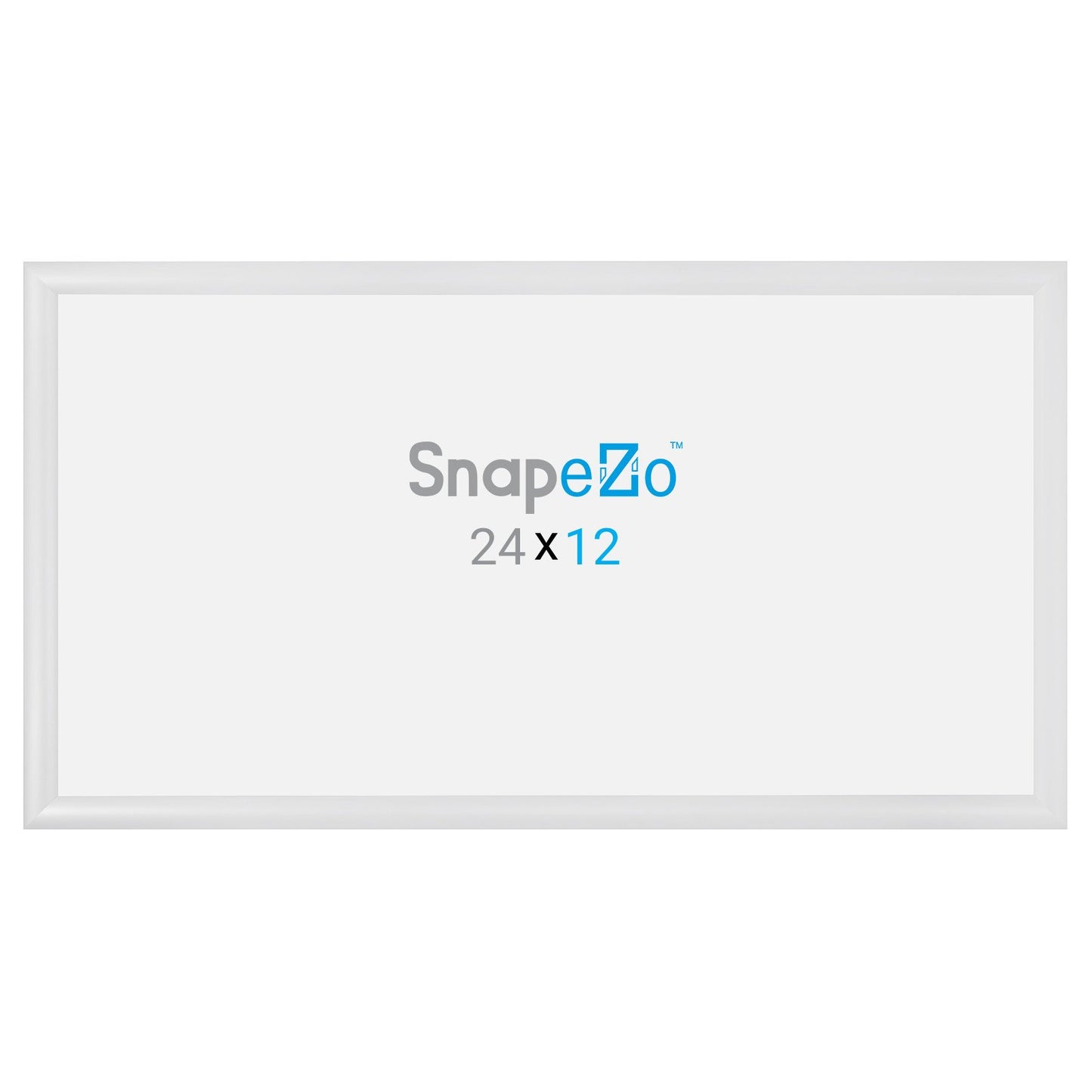 SnapeZo® 30,48 x 60,96 cm Marco a presión blanco - Perfil de 30 mm