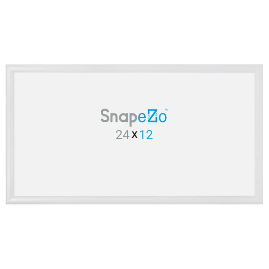 SnapeZo® 30,48 x 60,96 cm Marco a presión blanco - Perfil de 30 mm