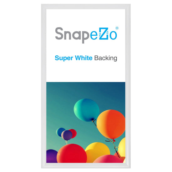 SnapeZo® 30.48 x 60.96 cm White Snap Frame - 30MM Profile