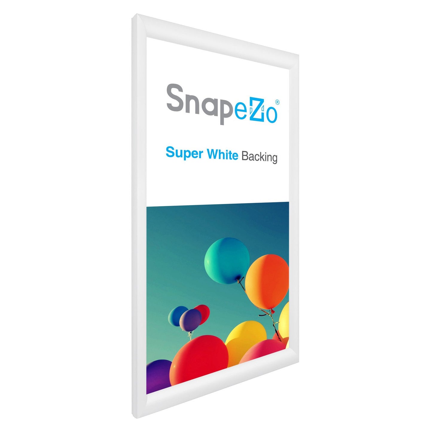 SnapeZo® 30.48 x 60.96 cm White Snap Frame - 30MM Profile