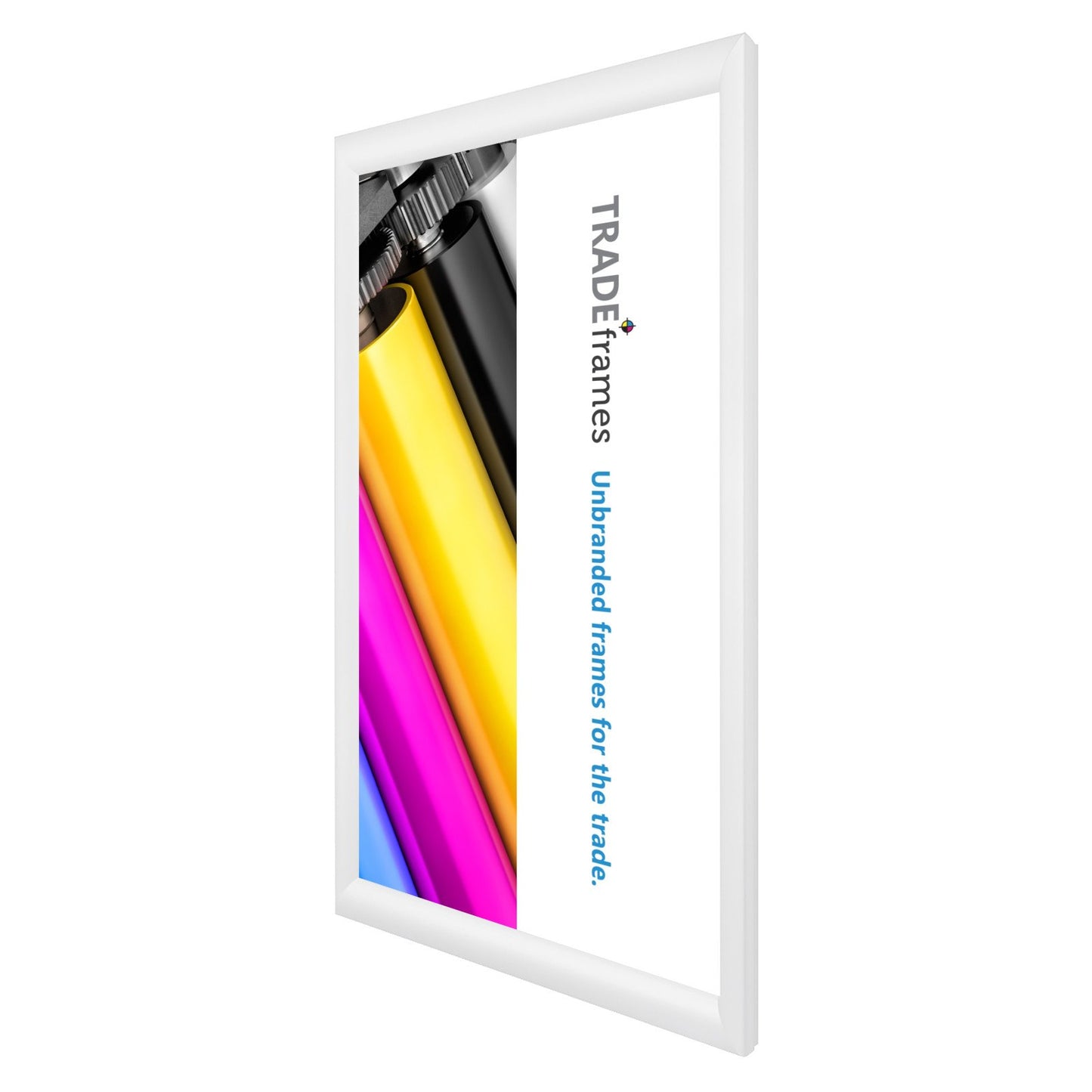 30.48 x 60.96 cm White Snap Frame - 30MM Profile