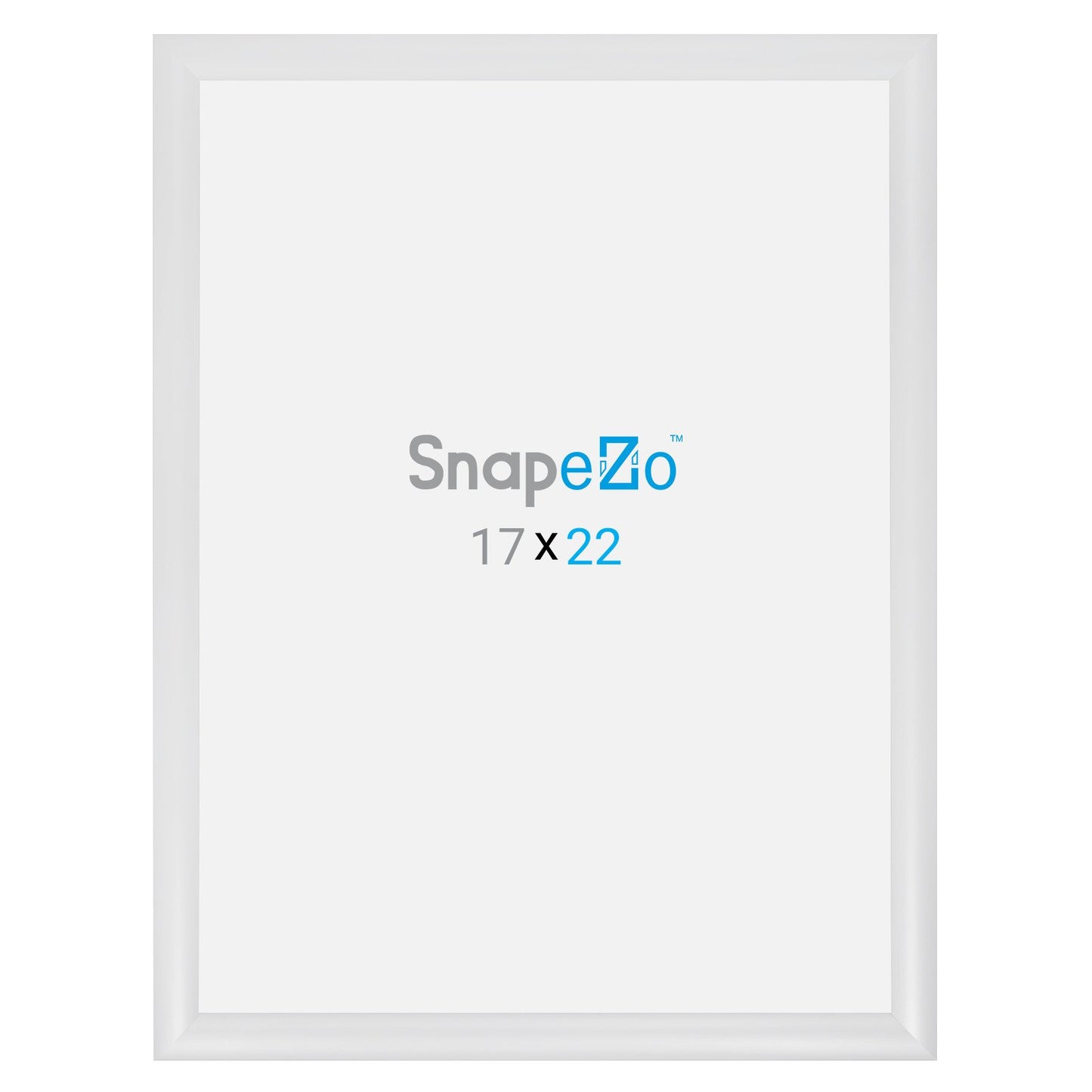 SnapeZo® 43.18 x 55.88 cm White Snap Frame - 30MM Profile