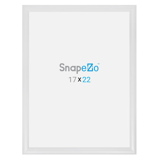 SnapeZo® 43,18 x 55,88 cm Marco a presión blanco - Perfil de 30 mm