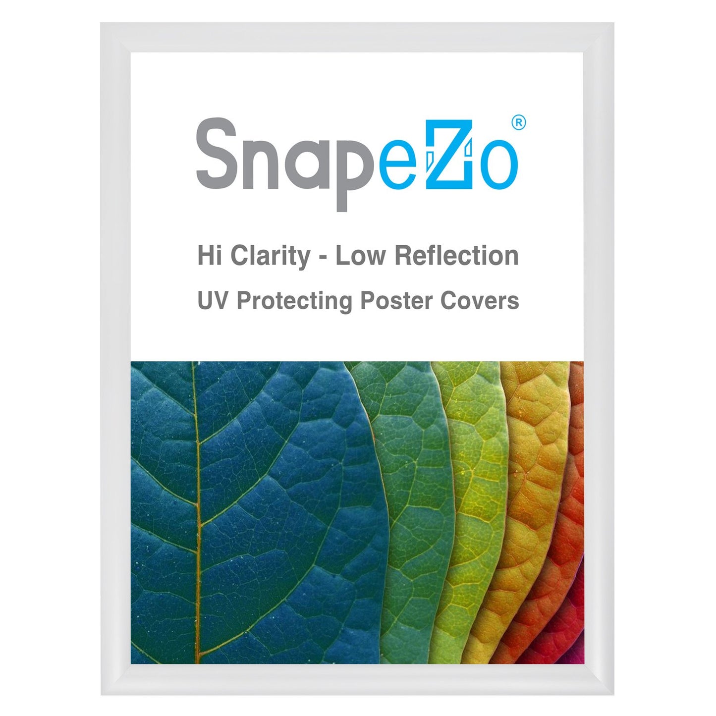 SnapeZo® 43.18 x 55.88 cm White Snap Frame - 30MM Profile