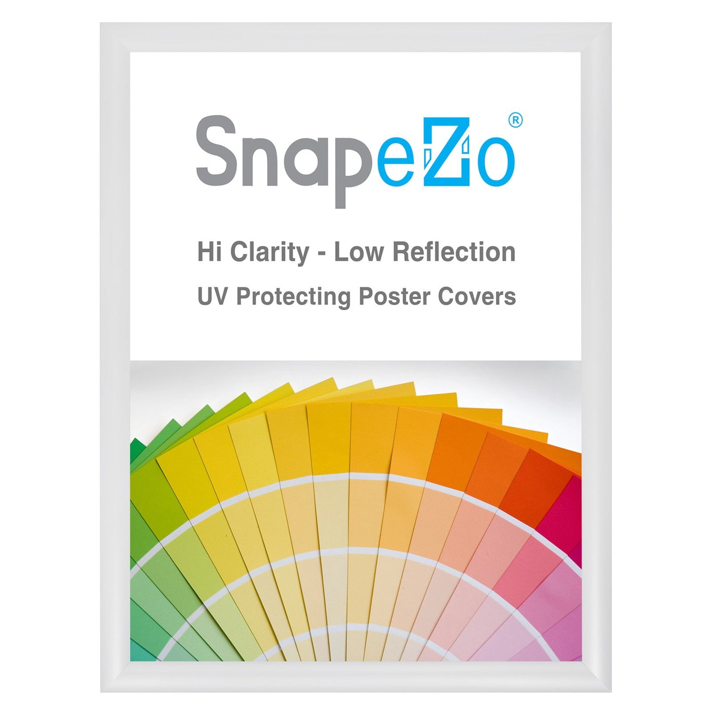 SnapeZo® 43.18 x 55.88 cm White Snap Frame - 30MM Profile