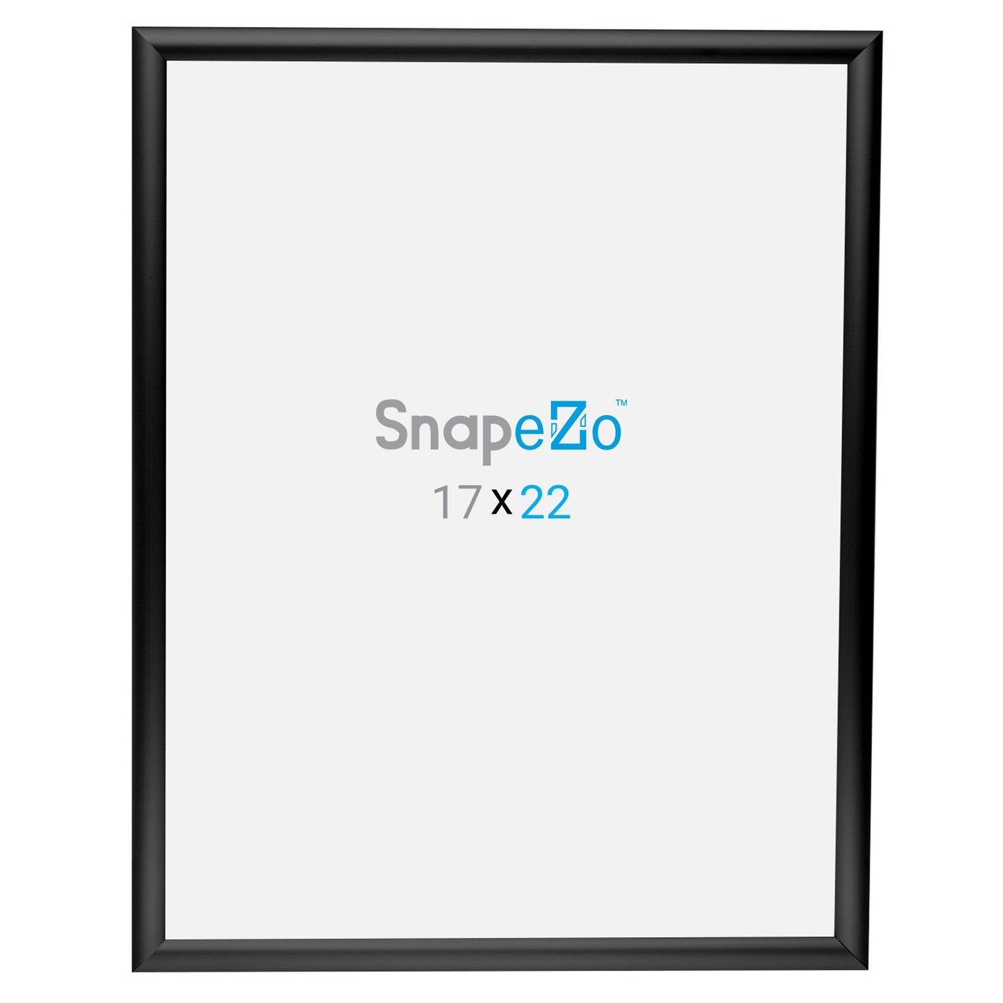 SnapeZo® 43,18 x 55,88 cm Marco a presión negro - Perfil de 25 mm