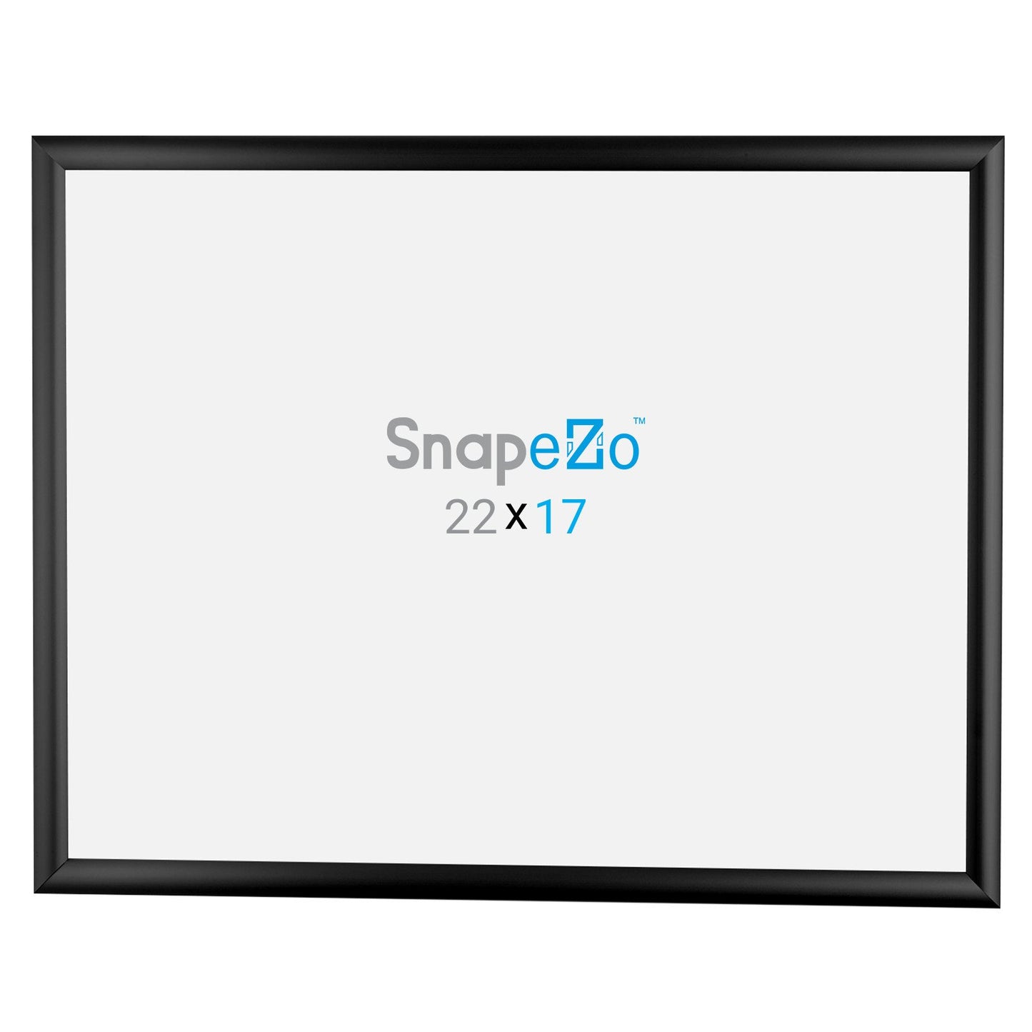 SnapeZo® 43,18 x 55,88 cm Marco a presión negro - Perfil de 25 mm