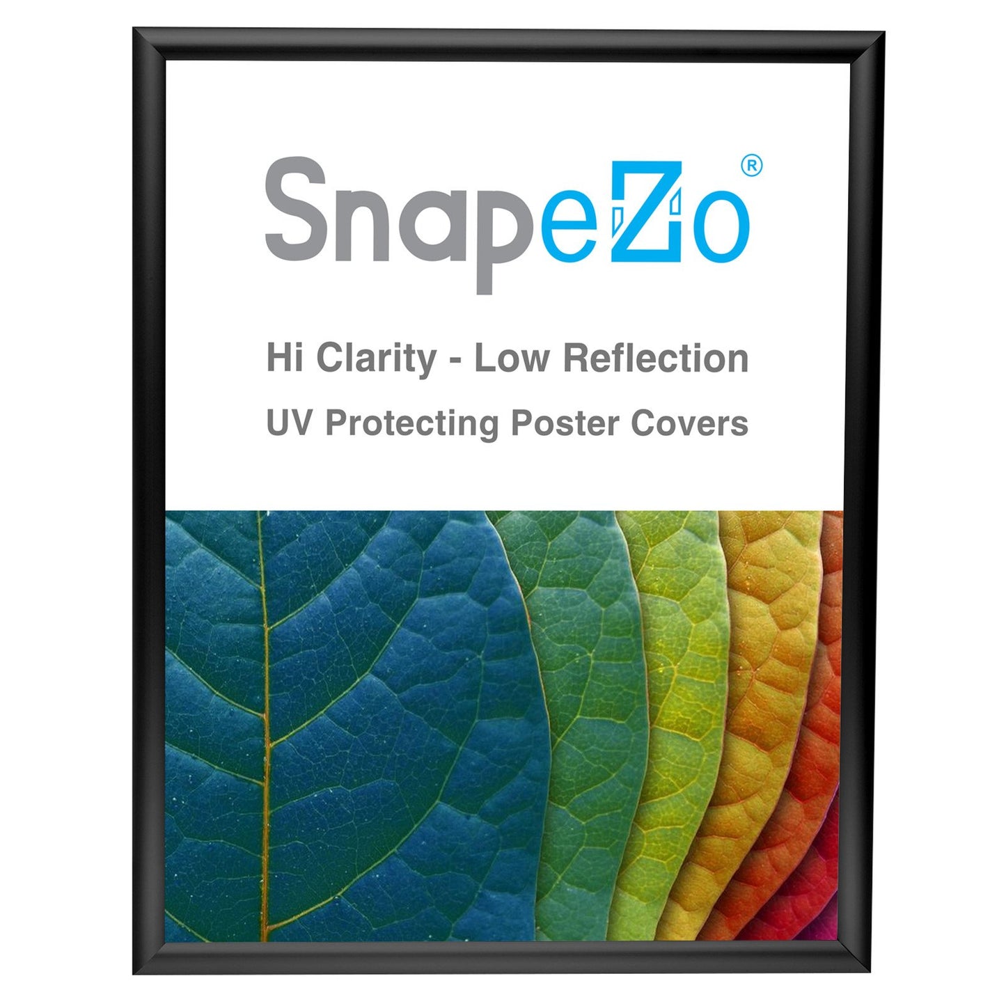 SnapeZo® 43.18 x 55.88 cm Black Snap Frame - 25MM Profile