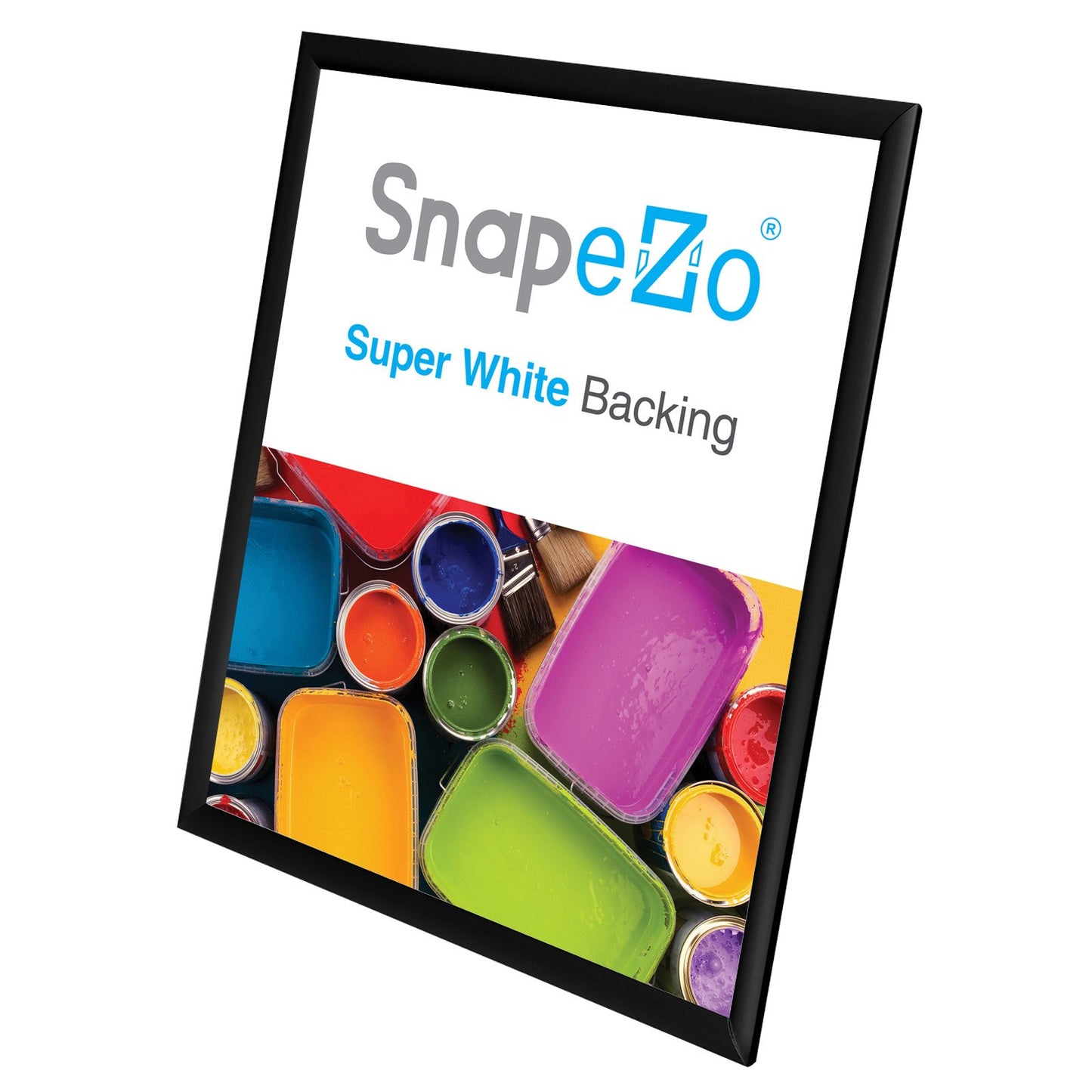 SnapeZo® 43.18 x 55.88 cm Black Snap Frame - 25MM Profile