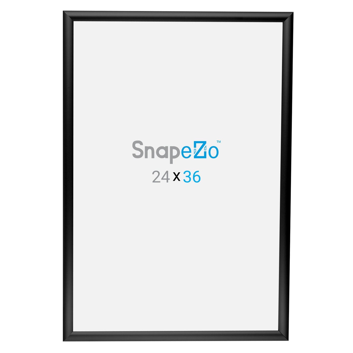 SnapeZo® 60,96 x 91,44 cm Marco a presión negro - Perfil de 25 mm